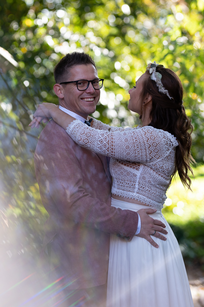 Hochzeitspaar mit Prisma - vor der Bearbeitung