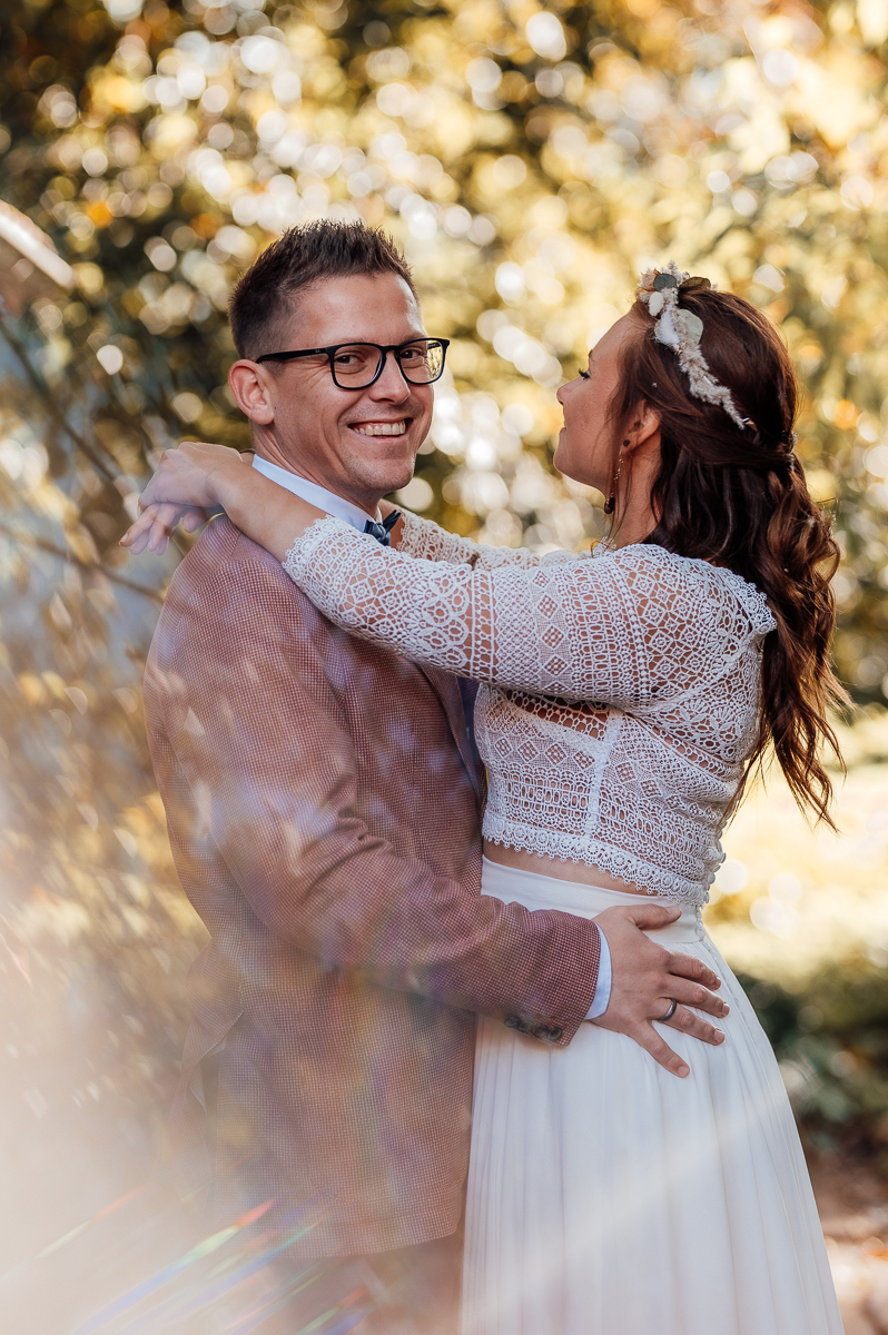 Hochzeitspaar mit Prisma - nach der Bearbeitung